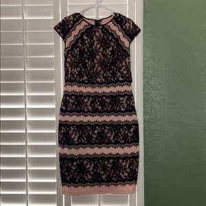Laced floral/scalloped dress
